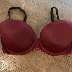 Victoria's Secret burgundy Full Coverage Bra 32D